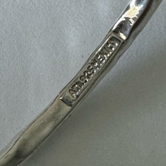 Seed & Sage ATI 925 Sterling Silver Bangle Hammered Bracelet Mexico D-2 3/4\